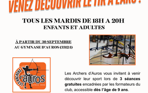 Venez découvrir le tir à l'arc !